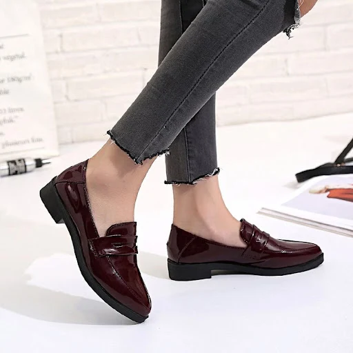 Title 8, New Korean trendy British style womens leather...