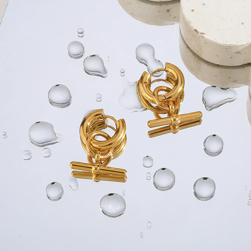 Brincos femininos de moda com personalidade Joias que adicionam estilo e singularidade ao seu visual, perfeitos para realçar sua beleza e expressar você. — foto 3