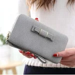 Cute bow large capacity multi-function clutch offers stylish and organized storage for your essentials, perfect for any — photo 2