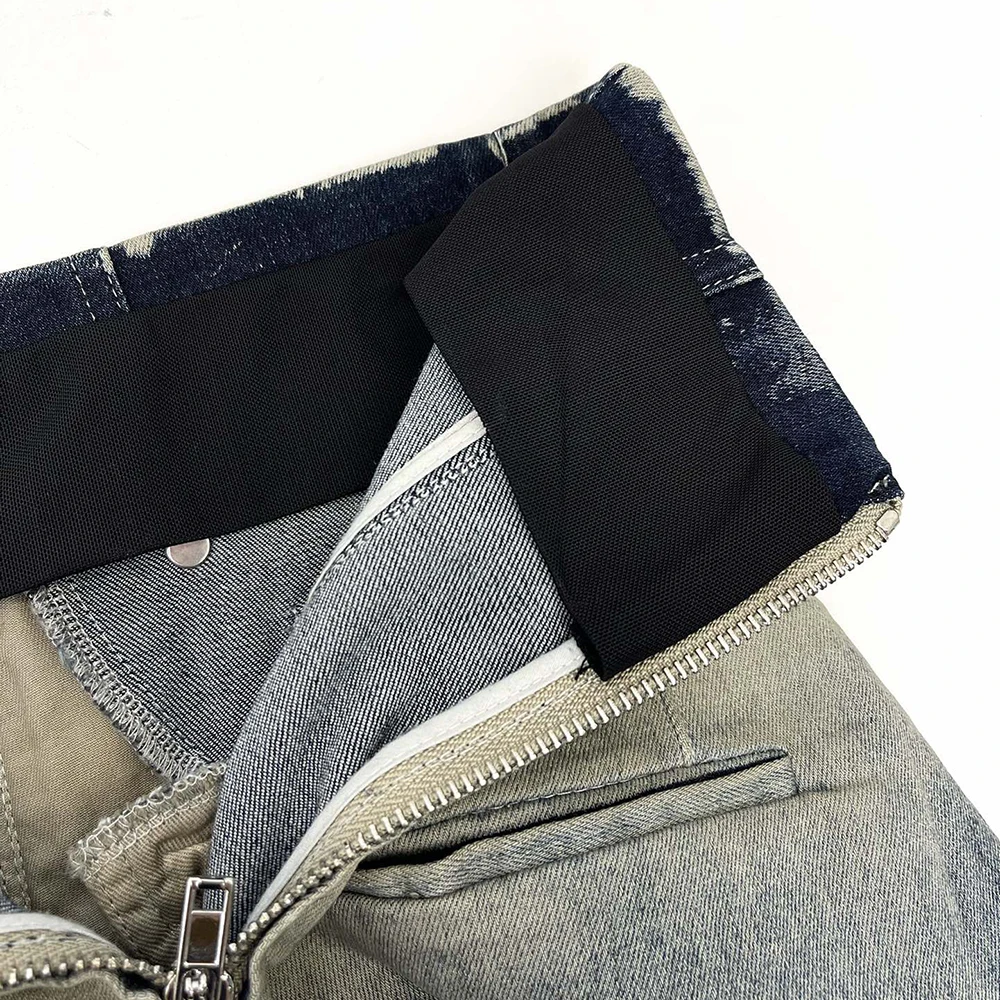 Title 13, Jeans de cintura alta con cremallera para mujer...