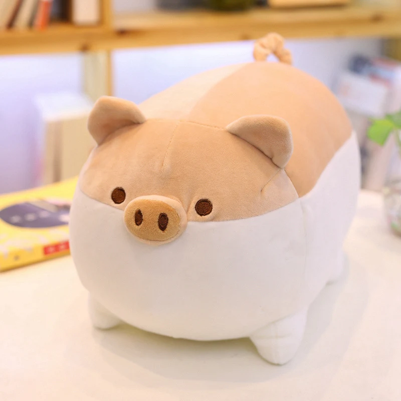 Title 1, Soft Pillow On The Bed Pig Plush Toy Doll Enjo...