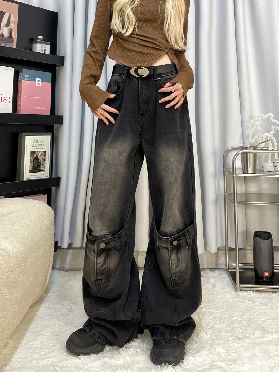 American Retro Jeans Women's Loose Straight. Experience comfort and vintage style. Perfect for casual wear and a relaxed — photo 2