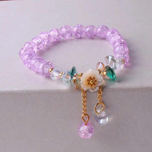 Title 5, Pulseira Popcorn Cristal Colorida com Personali...