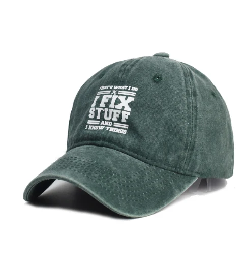 Sombrero de algodón lavado minimalista para mujer con estampado, fresco y cómodo. Gorro de moda versátil y transpirable perfecto para el verano. — foto 3