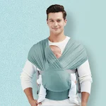Sling abraçador para recém-nascidos com mãos leves para ninar e acalmar o bebê, promovendo um sono tranquilo e seguro. — foto 1