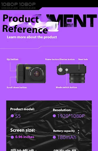 Title 2, Thumb Camera Campus CCD Digital Camera for Chil...