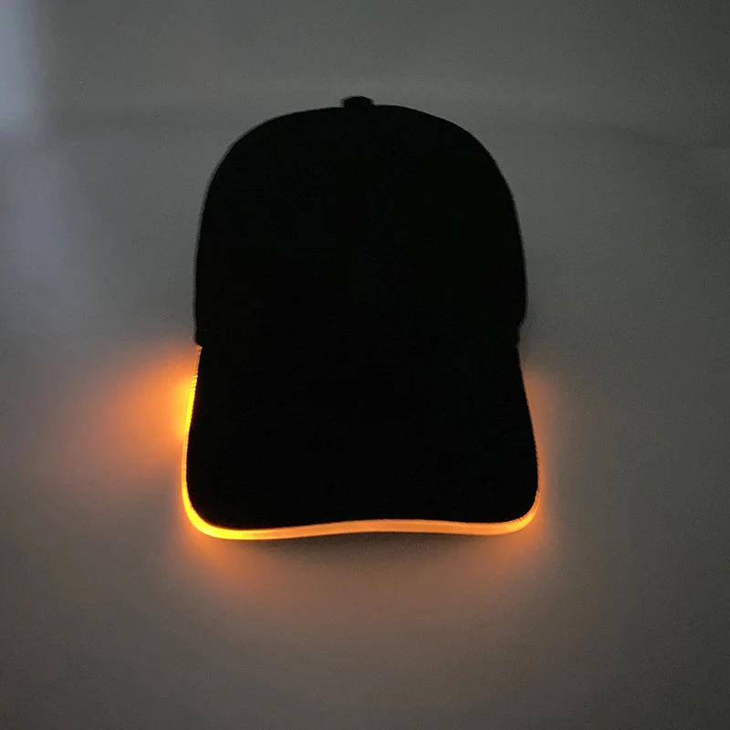 Amazon-bronnen LED optische vezel Lichtgevende pet Lichtgevende knipperende hoed Outdoor zonnescherm Mode baseballpet Wholesa — foto 5
