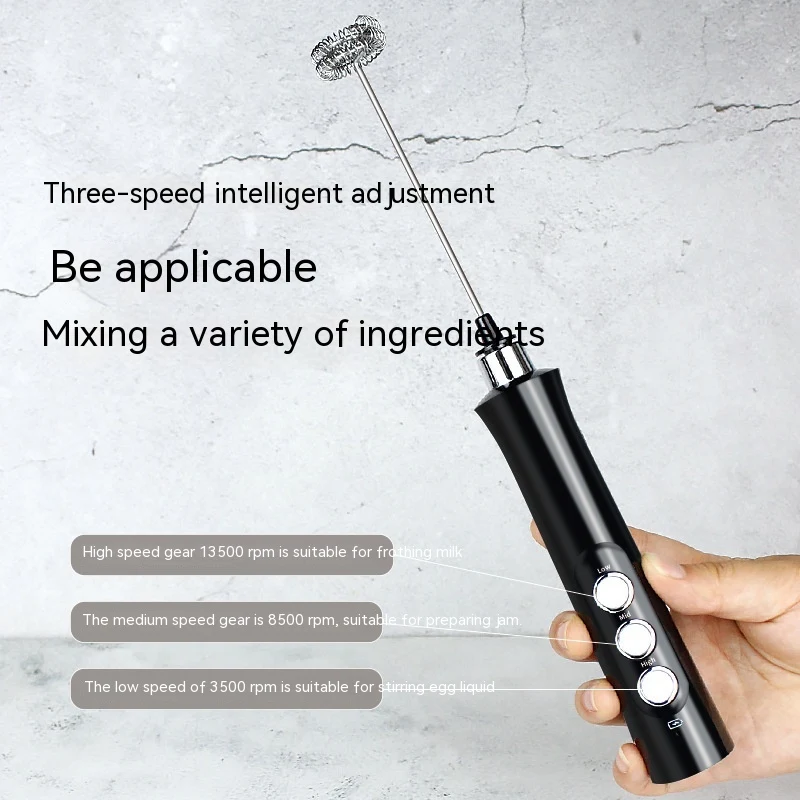 Portable Household Charging Three-head Handheld Egg Beater for effortless mixing, whipping, and blending, making cooking — photo 5