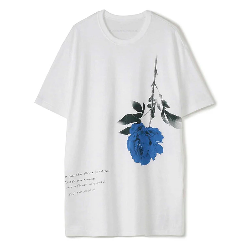 Tricolor Rose Classic Quotes T-Shirt Short Sleeve Enjoy the comfort and style of this unique tee featuring a timeless fl — photo 10