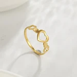 Anel de amor simples em aço inoxidável para casais, um símbolo de amor eterno, duradouro e perfeito para presentear. — foto 3