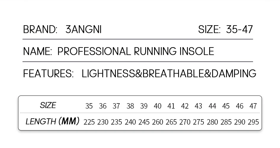 Title 6, 3ANGNI New Comfort Insoles Arch Support Shoe Pa...