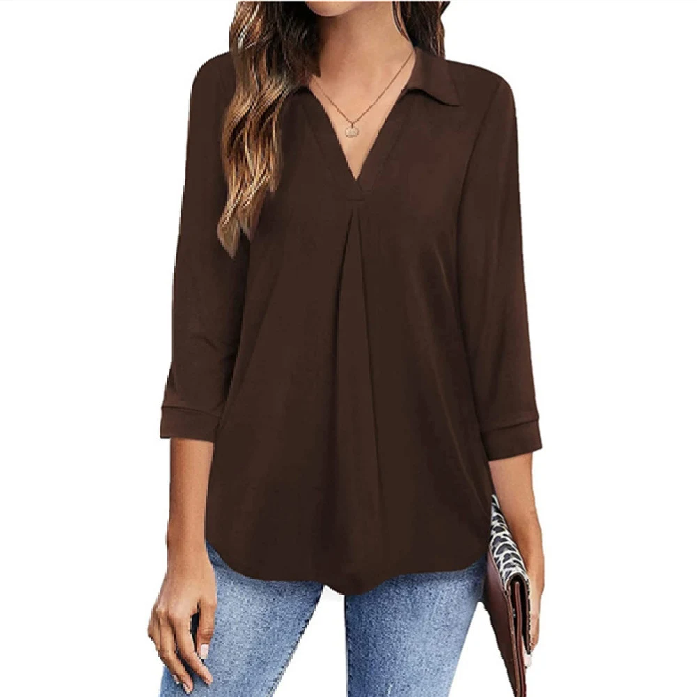 Title 8, Womens Pullover V-neck Tops Stylish and comfor...
