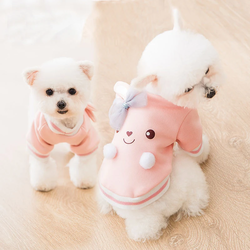 Title 4, Cartoon Dog Winter Hoodie keeps your furry frie...