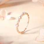 Anel feminino de prata esterlina com zircônia — foto 7