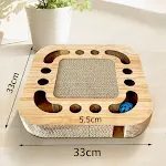 Wood Grain Square Plate