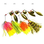 Rotierender Verbund-Sequins-Köder 14G Willow Leaf. Fängt Fische mit seiner Rotation und den Glanzeffekten. Perfekt für Angler. — foto 2