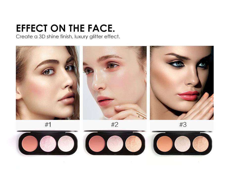 Title 2, Highlight Repair Blush Makeup Palette for a rad...