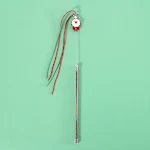 Christmas Cat Teaser Toy with Tassel, Sound, and Bell. Interactive fun, encourages play and interaction. Perfect gift fo — photo 3