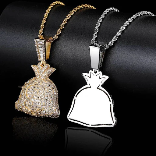 Title 2, Collana da uomo alla moda con micro intarsi di ...