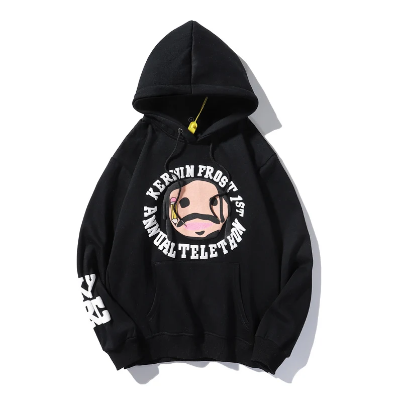 Moletom com capuz de caridade co-branded, estampa de desenho animado, jaqueta com capuz para homens e mulheres, conforto e estilo casual. — foto 3