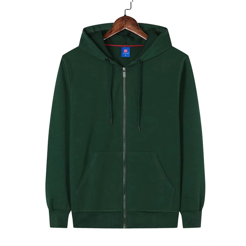 Casaco de moletom com capuz e zíper, gola redonda, perfeito para aquecer com estilo e conforto. Ideal para uso diário. — foto 7