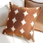 Embroidery Large Brown Round