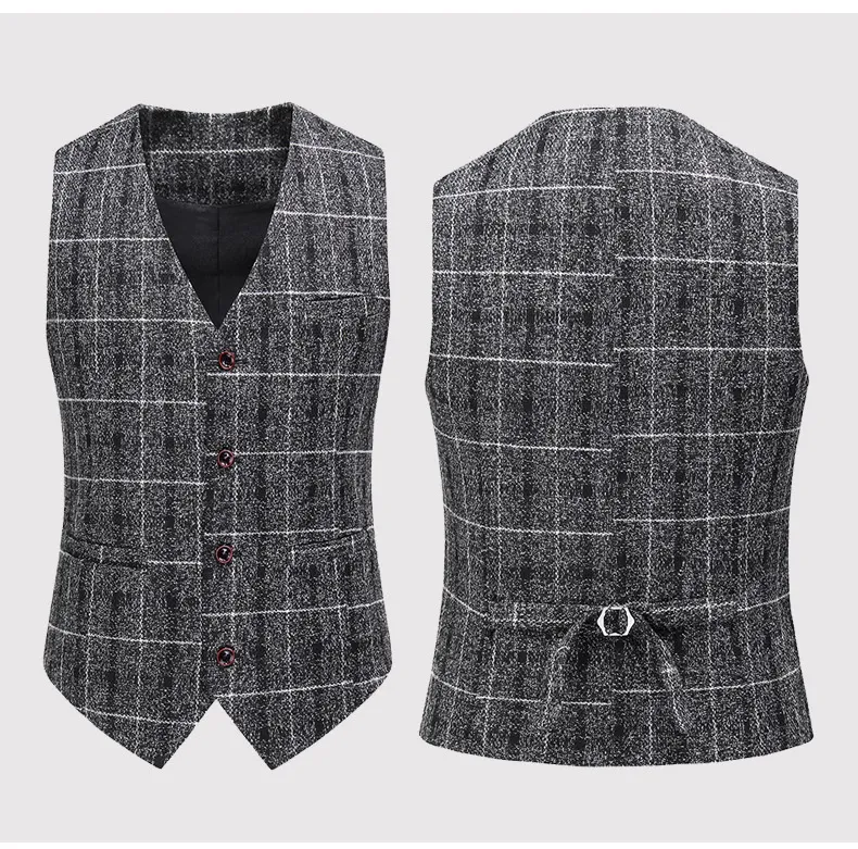 Men's Suit Three-piece Korean Style Slim-fitting English Style Casual offers a sophisticated, modern look for both forma — photo 11