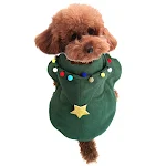 Hunde-Katzen-Weihnachtsmantel mit Kapuze Niedliches, lustiges Cosplay-Outfit Winterwarme Kleidung für Welpen und Tiere Festliche Verkleidung für Haustiere — foto 9