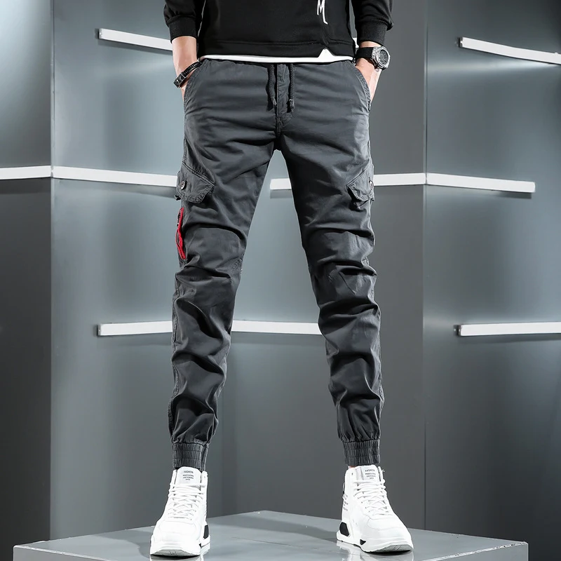 Men's Slim Fit Overalls Casual Bundle Elastic Waist Long Pants. Comfortable, stylish, and perfect for everyday wear and — photo 5
