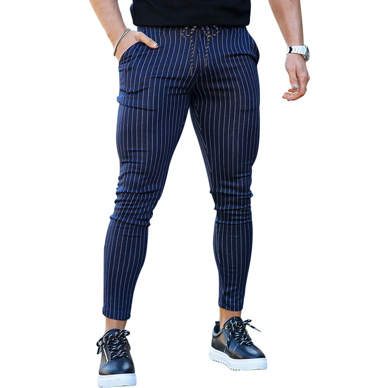 Title 2, Skinny muške ležerne pantalone Modni stil i udo...
