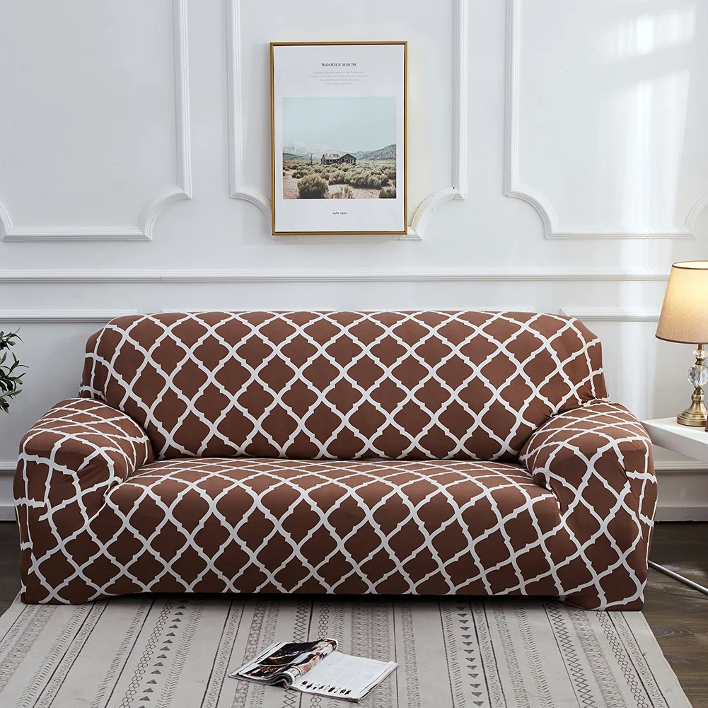 Capa de sofá floral completa. Proteja seu sofá com estilo. Renove sua sala de estar. Fácil de instalar e lavar. À prova de manchas e resistente. — foto 23