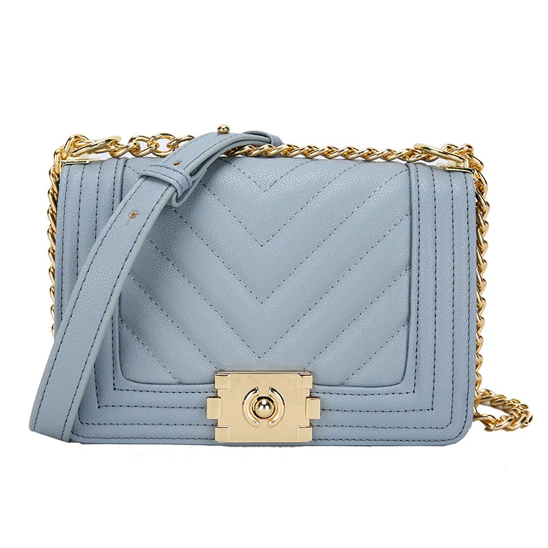 Title 6, Bolsa de ombro feminina Vintage com corrente de...