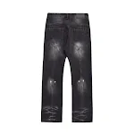 Heren washed inkjet embossed jeans, de perfecte mix van stijl en comfort. Moderne denim broek voor dagelijks gebruik, een uniek en trendy design. — foto 4