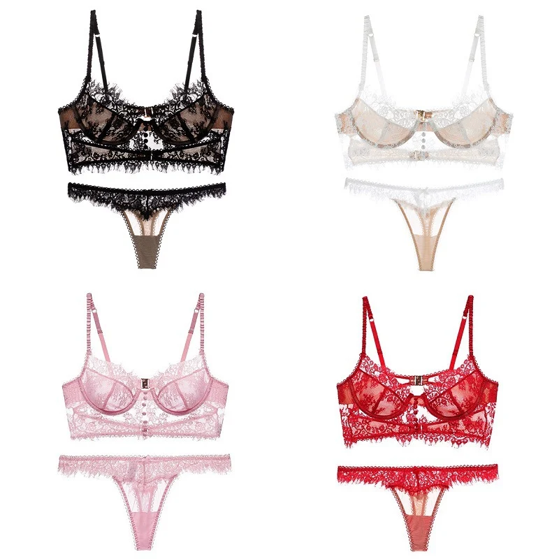 Title 13, French Back Ultra-thin Bra Set for women, offer...