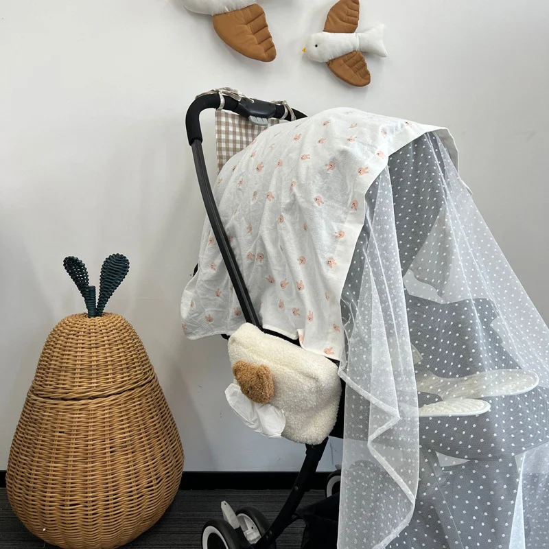 Zomer Muggennet voor Kinderwagen Volledige Bescherming tegen Insecten Ademend Eenvoudig te Installeren en Gebruiken Comfort voor de Baby — foto 1