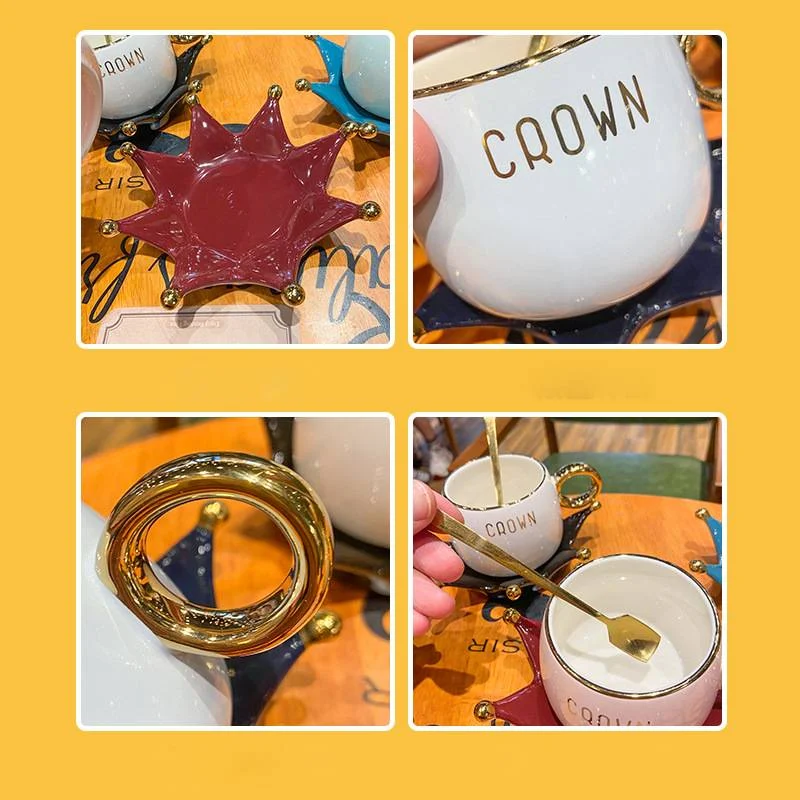 Conjunto xícara e pires de café estilo nórdico, design elegante. Desfrute de café com sofisticação e beleza, ideal para relaxar. — foto 1
