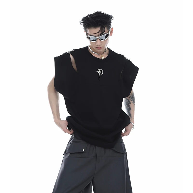 Title 3, Regata masculina Fashion Personality sem mangas...