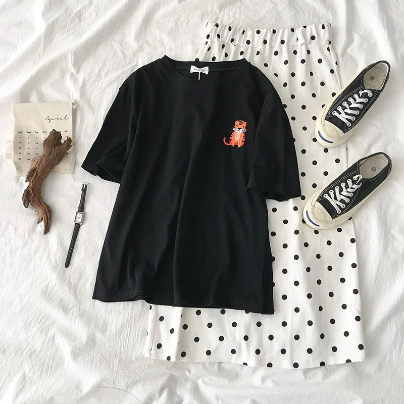 Cute embroidery ladies T-shirt for a charming and stylish look. Enjoy the comfort and unique design of this adorable emb — photo 1