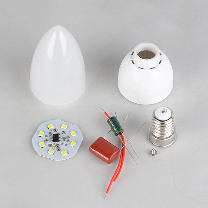 Title 2, 3W LED Candle Bulb E14 E27 220V Energy Saving S...