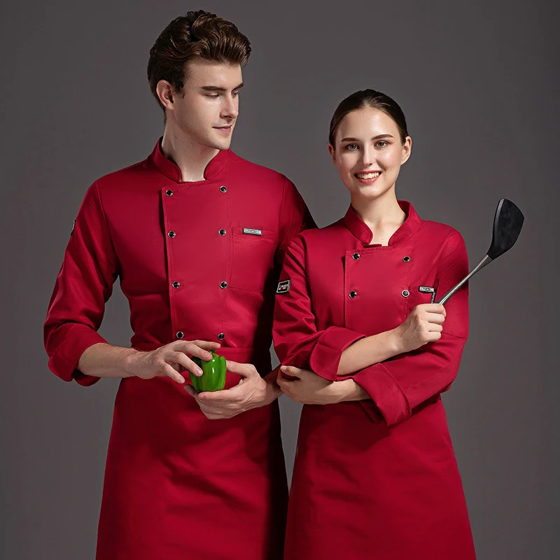 French Restaurant Steakhouse Chef's Uniform Long Sleeve. Professional chef attire, comfortable and stylish, perfect for — photo 4