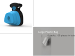 Dispensador de bolsas para excrementos de perro, viaje, plegable, con recogedor, práctico y compacto para paseos diarios y viajes. — foto 5