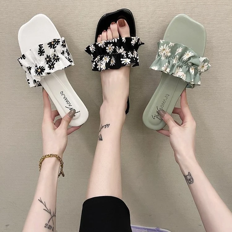 Women's Sandals and Slippers New Floral Flat Bottom Fashion Soft Bottom Women's Shoes Comfortable and Stylish Footwear — photo 7