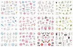 Nail Art Large Watermark Stickers Beach Tropical Rainforest Love Abstract Wholesale BN1957-2376, create stunning nail de — photo 4