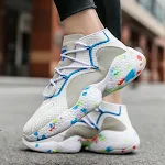 Zapatillas de deporte ligeras y cálidas para invierno con calcetín de terciopelo y tejido de punto. Ideal para deportes y ocio para parejas. — foto 3
