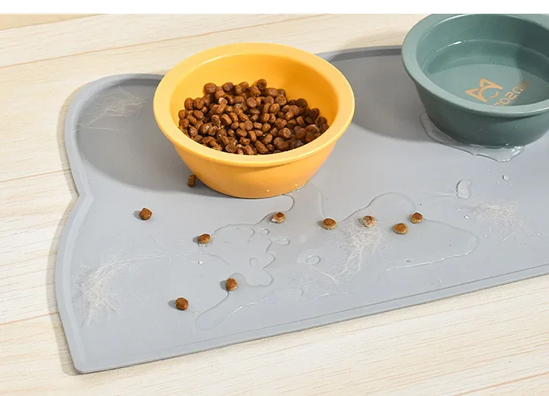 Title 4, Silicone Pet Mat Pet Food Feeding Pad Waterproo...