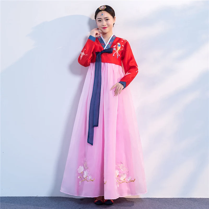 Title 8, Koreaans nationaal kostuum podiumjurk voor dame...