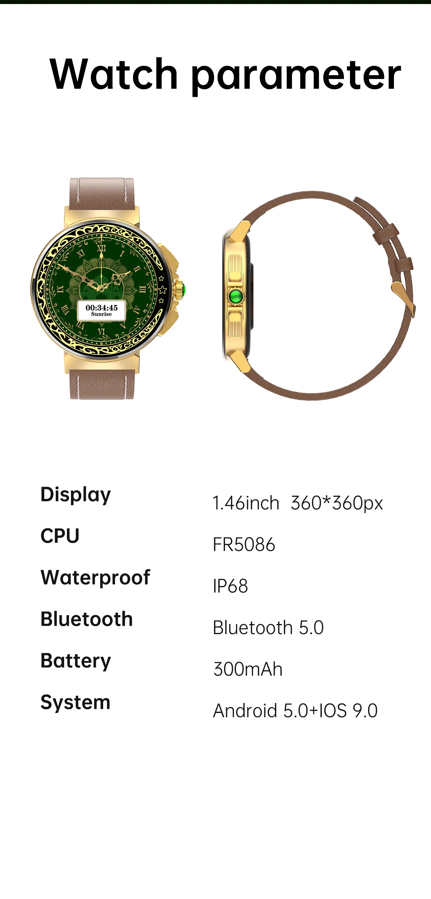 Title 19, Health Monitoring Sports Bluetooth Watch Track ...