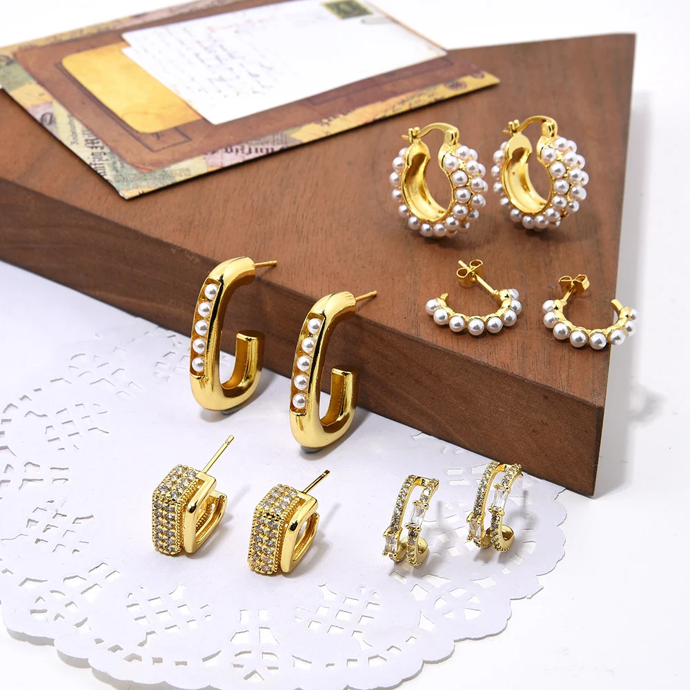 Title 2, Brincos de cobre simples e com personalidade, c...