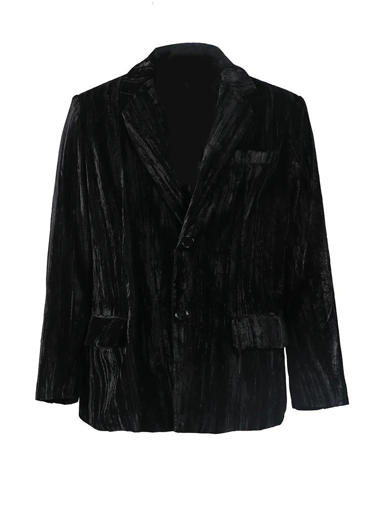 Reflective Velvet Casual Suit Jacket. Combines style and safety. Elegant and visible for a modern, confident look in any — photo 4