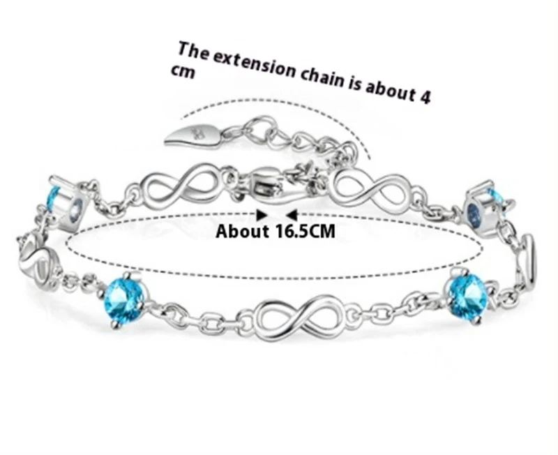 Pulseira de zircônia simples para moda feminina, um acessório elegante e versátil. Adicione um toque de brilho sutil ao seu visual diário com esta joia. — foto 2